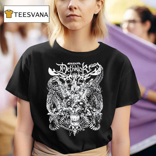 Dethklok Snake Bones Skull Shirt