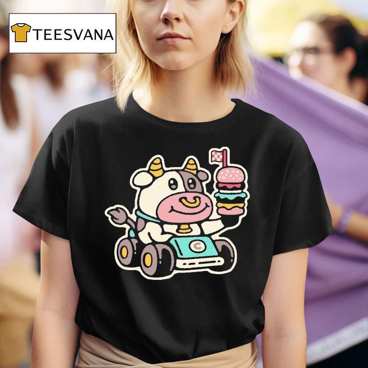 Drew Wise Fast Food Cow Shirt