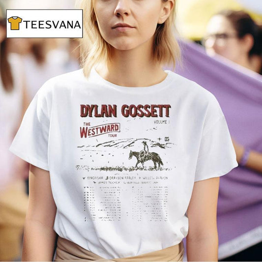 Dylan Gossett The Westward Tour 2025 Dates Shirt