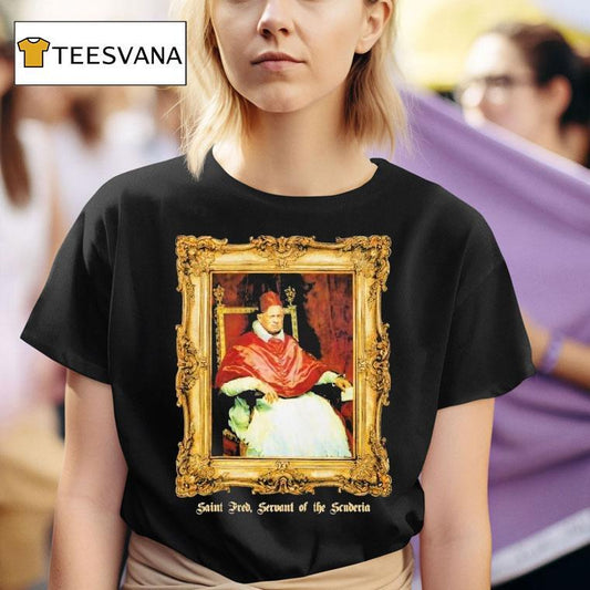 Fred Vasseur Saint Red Servant Of The Scuderia Portrait Shirt
