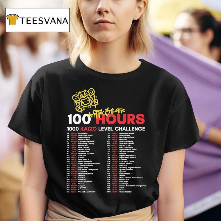 Grandpoobear 1k Kaizo Level Challence Tour Shirt
