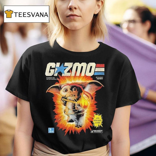 Gremlins 2 G.i. Zmo To Survive War You Gotta Become War Battle Ready Gizmo With Boom Boom Action Shirt