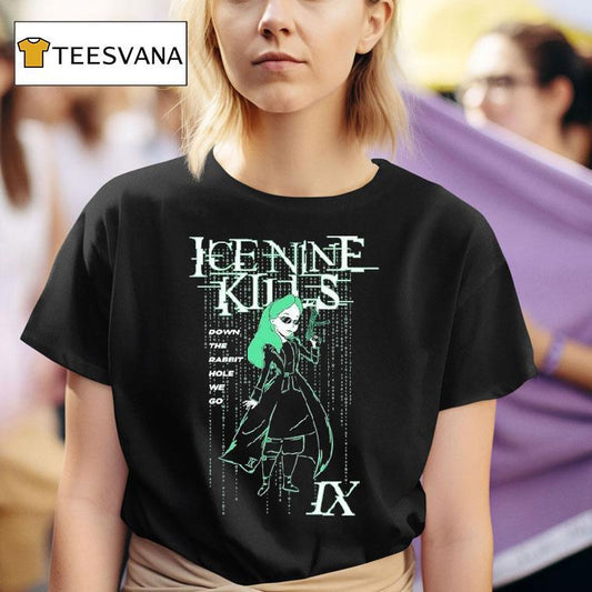 Ice Nine Kills Malice In Wonderland From Regions Beyond Down The Rabbit Hole We Go Shirt