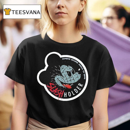Ice Nine Kills X Disney Mickey Mouse Demons Become Angels To Some Needles Pins Slash Holder Head Shirt