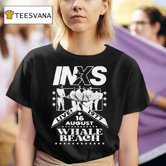 Inxs Whale Beach Live 1977 Flyer Shirt