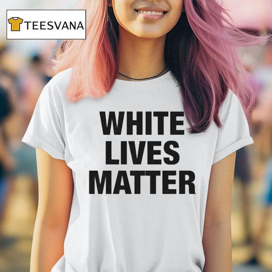 Kanye West Wearing White Lives Matter Shirt