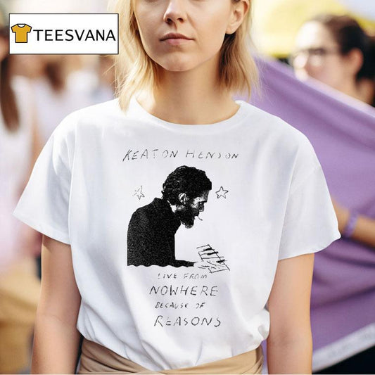 Keaton Henson Live From Nowhere Because Of Reasons Gig Shirt
