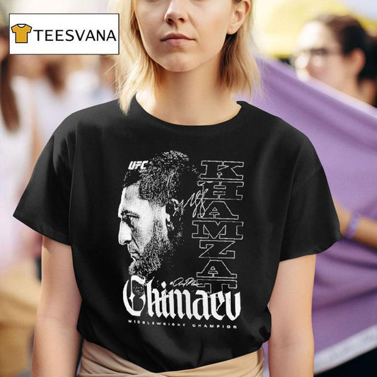Khamzat Chimaev Ufc 319 #andnew World Men's Middleweight Champion Shirt