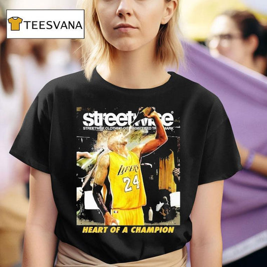 Kobe Bryant Los Angeles Lakers Streetwise Heart Of A Champion Shirt