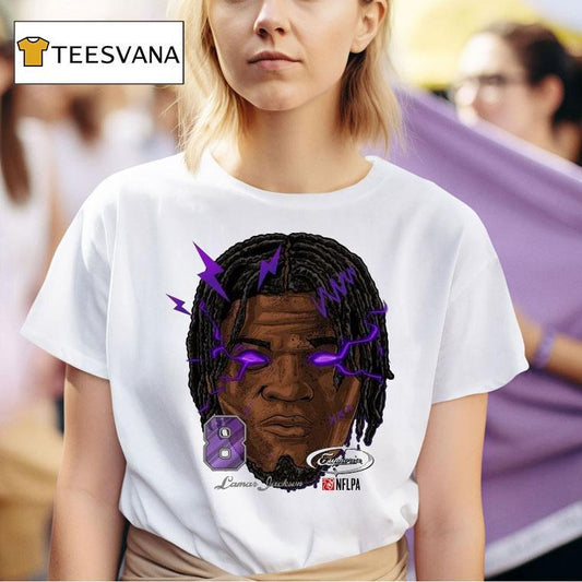 Lamar Jackson Fat Head Nflpa Planet Euphoria Shirt