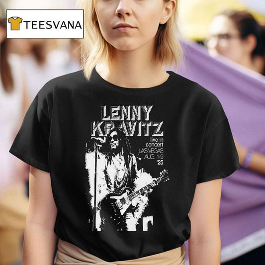 Lenny Kravitz Show Las Vegas Live In Concert 2025 Tour Shirt