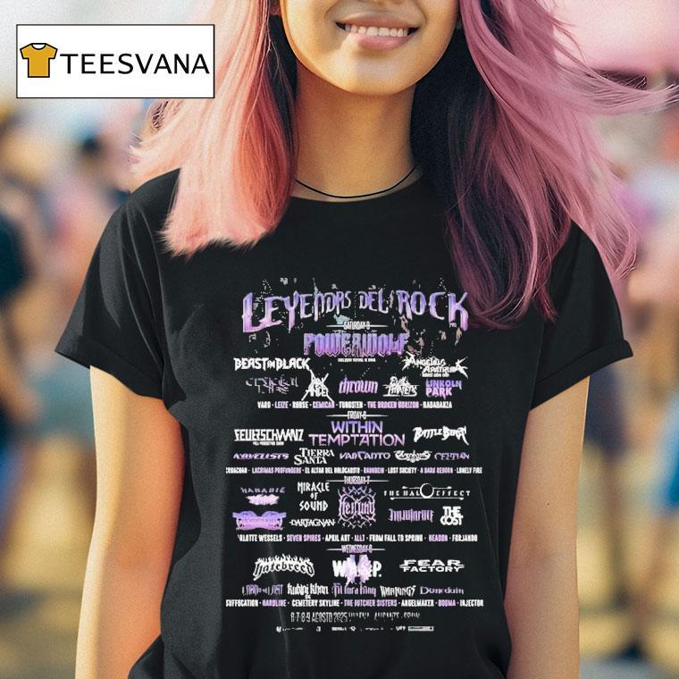 Leyendas Del Rock Festival 2025 6-9 August At Villena Alicante Spain Rock Metal Shirt
