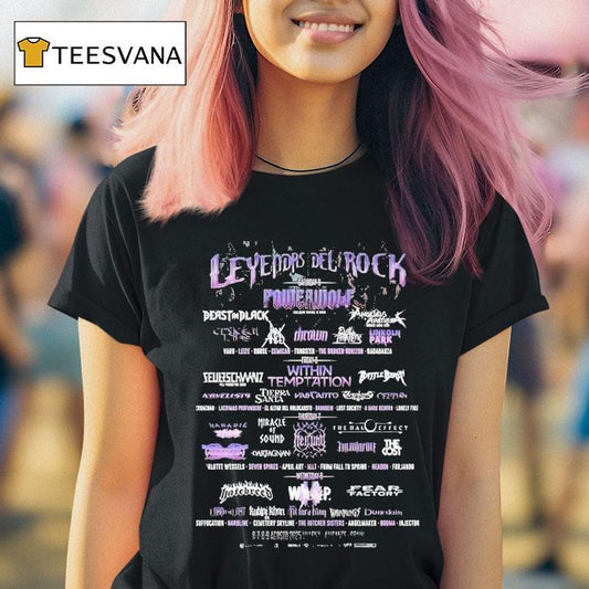 Leyendas Del Rock Festival 2025 6-9 August At Villena Alicante Spain Rock Metal Shirt