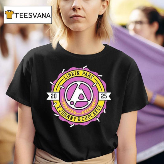 Linkin Park X Johnny Cupcakes Collab Collegiate Crest Shirt