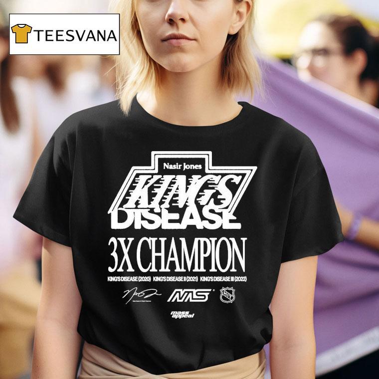 Nasir Jones Los Angeles Kings Disease 3x Champions Shirt