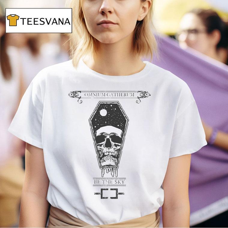 Omnium Gatherum Be The Sky Skull Coffin Shirt