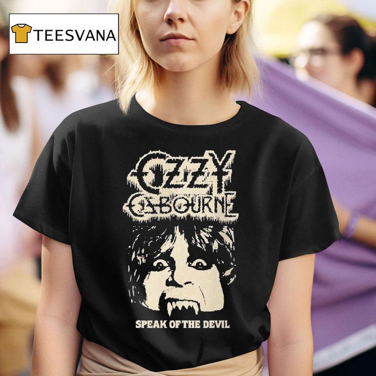 Ozzy Osbourne Speak Of The Devil Face Shirt