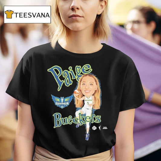 Paige Bueckers Dallas Wings Playa Society Sketch Shirt