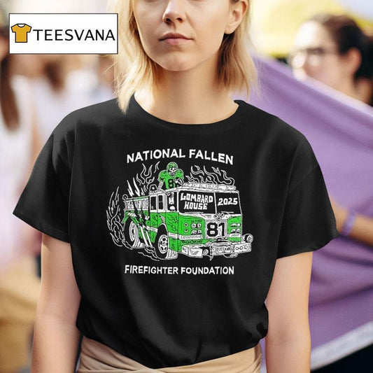 Philadelphia Eagles National Fallen Firefighters Foundation 2025 Lombard House Philly Shirt
