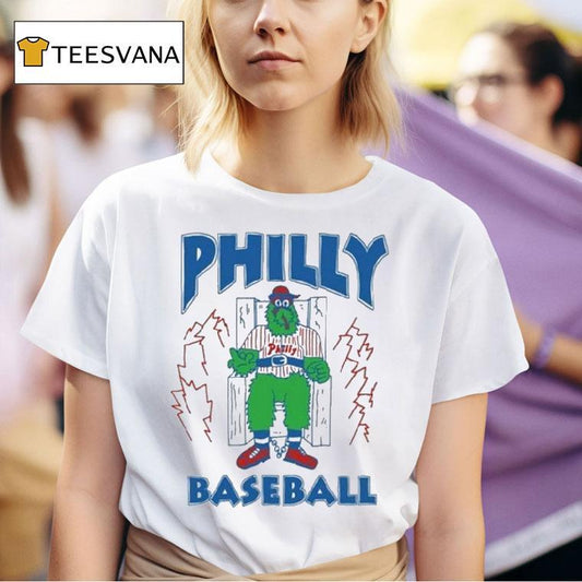 Phillie Phanatic Philly Baseball You Judge From The Shore But You Have Never Sunk Into The Deep Where I Dwell Philadelphia Phillies Mascot Shirt