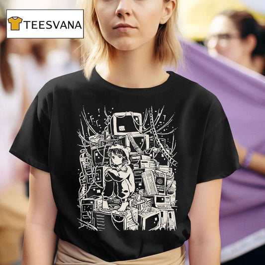 Pixel Eye Bat Wired World Shirt