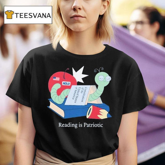 Reading Is Patriotic Constitution Of The United States Of America Aclu Shirt