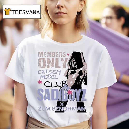Sad Boyz X Zumiez Norman Members Only Extssy Model Club Shirt