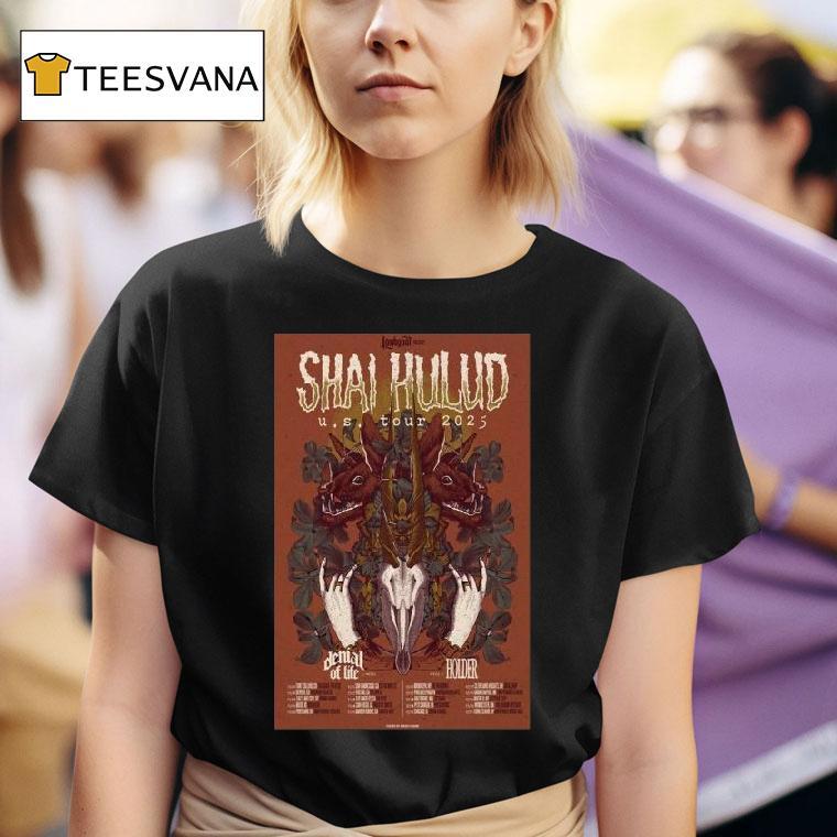 Shai Hulud Tour Usa 2025 Dates Hands Bunny Shirt