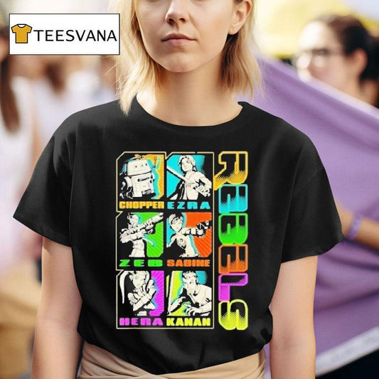 Star Wars Rebels Stacked Character Panels Mashup Shirt