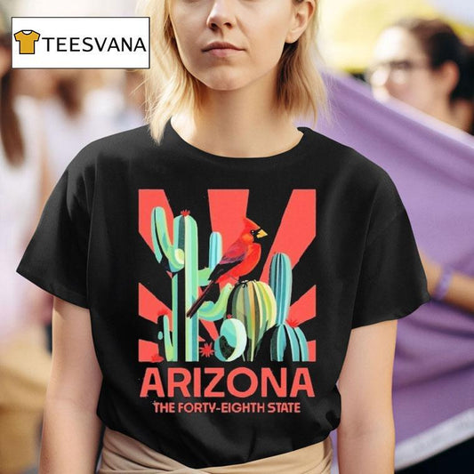 State Forty Eight Arizona Desert Cardinal Shirt