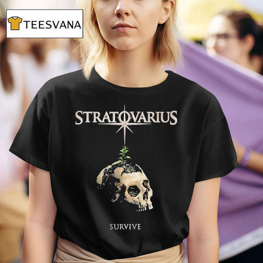 Stratovarius Survive Skull Shirt