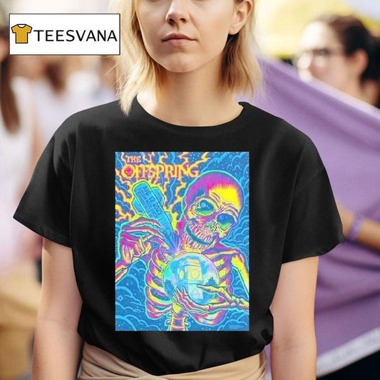 The Offspring At Washington State Fair In Puyallup On August 13 2025 Skeleton Shirt