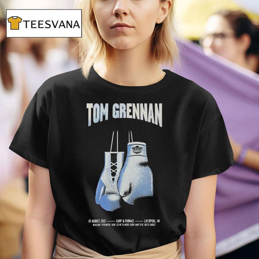 Tom Grennan Concert Liverpool, Uk At Camp Furnace Aug 7. 2025 Shirt