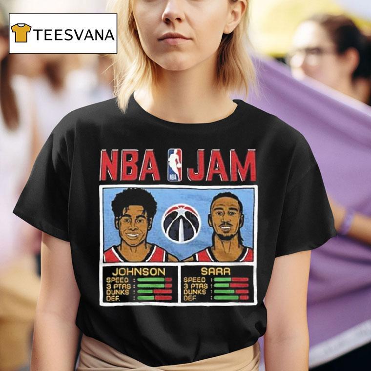 Tre Johnson And Alex Sarr Washington Wizards Nba Jam Shirt