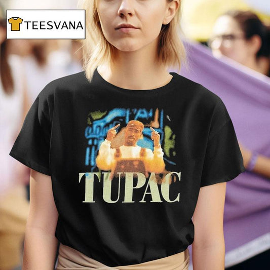 Tupac Shakur Middle Fingers Shirt