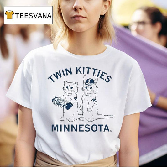 Twin Kitties Minnesota Cats Shirt