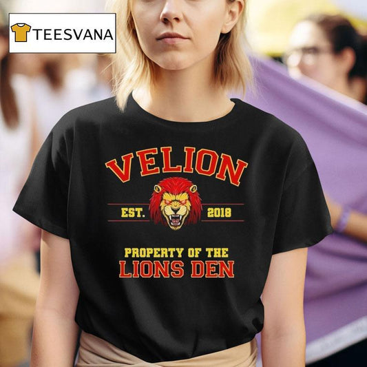 Velion Property Of The Lion's Den Est 2018 Shirt