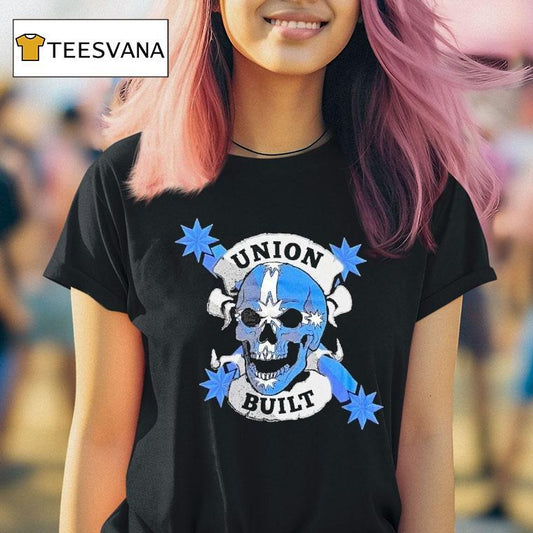 Victoria Cfmeu Union Built Fear Stops You Skull Shirt