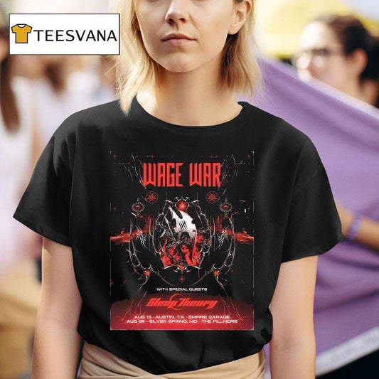 Wage War Austin Silver Spring Sideshows Aug 13 26 2025 Shirt