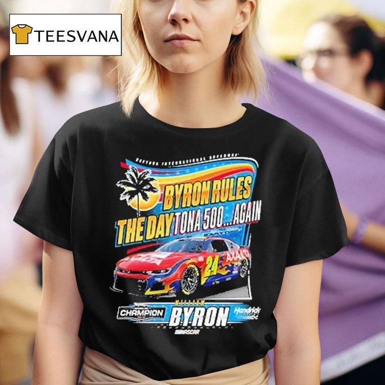 William Byron 2025 The Daytona 500 Again Champion Shirt