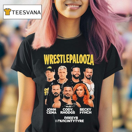 Wwe Wrestlepalooza 2025 John Cena Cody Rhodgs And Becky Lynch Final Indianapolis Shirt