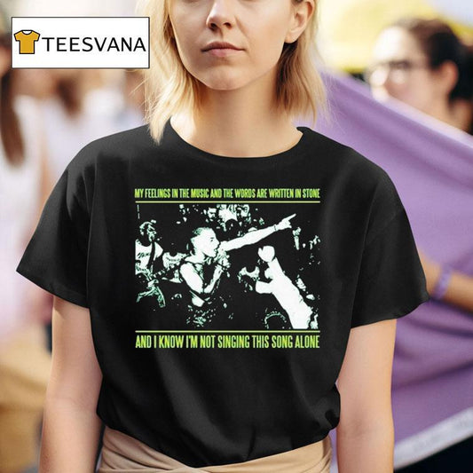 Youth Of Today My Feelings In The Music And The Words Are Written In Stone And I Know I'm Not Singing This Song Alone Shirt