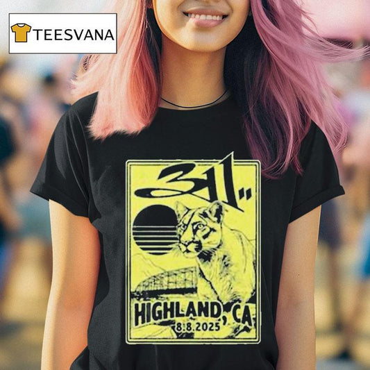 311 Highland California 2025 Concert At Yaamava Theater At Yaamava Resort And Casino On August 8 Lion Shirt
