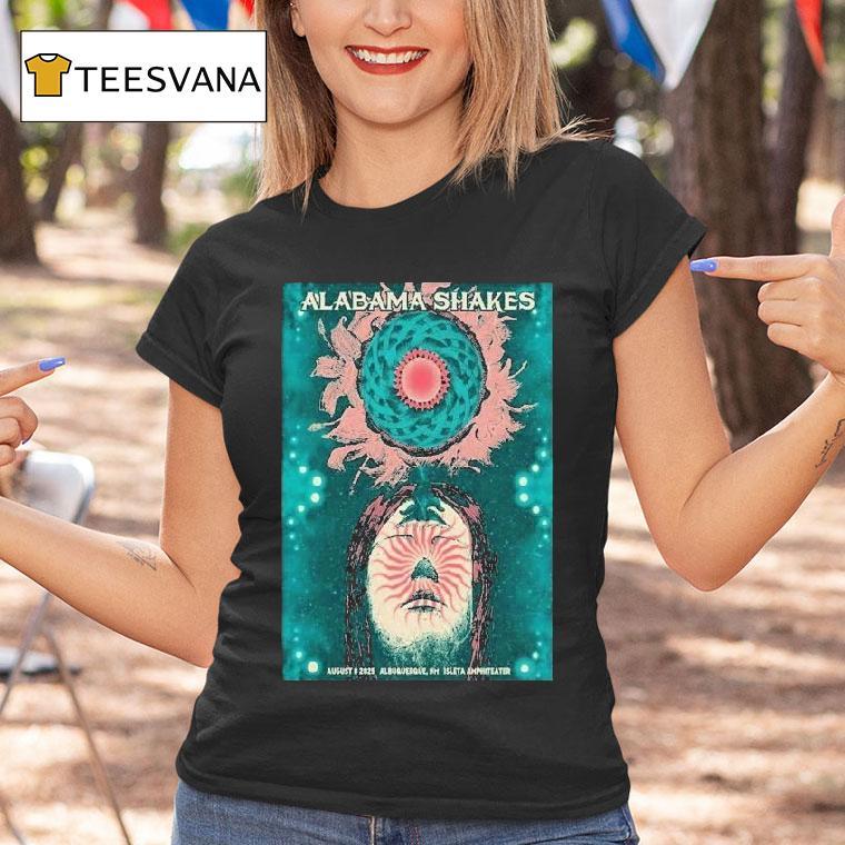 Alabama Shakes Aug 8 2025 Isleta Amphitheater Event Head Shirt