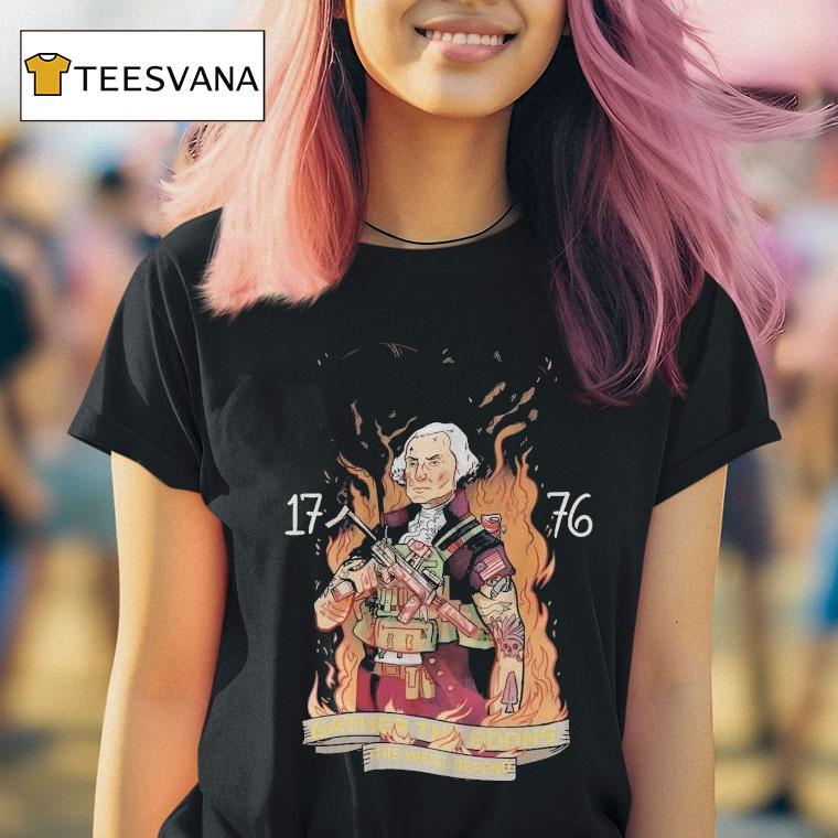 Angry Cops Gather The Goons This We'll Defend Tier 1 George 1776 Shirt