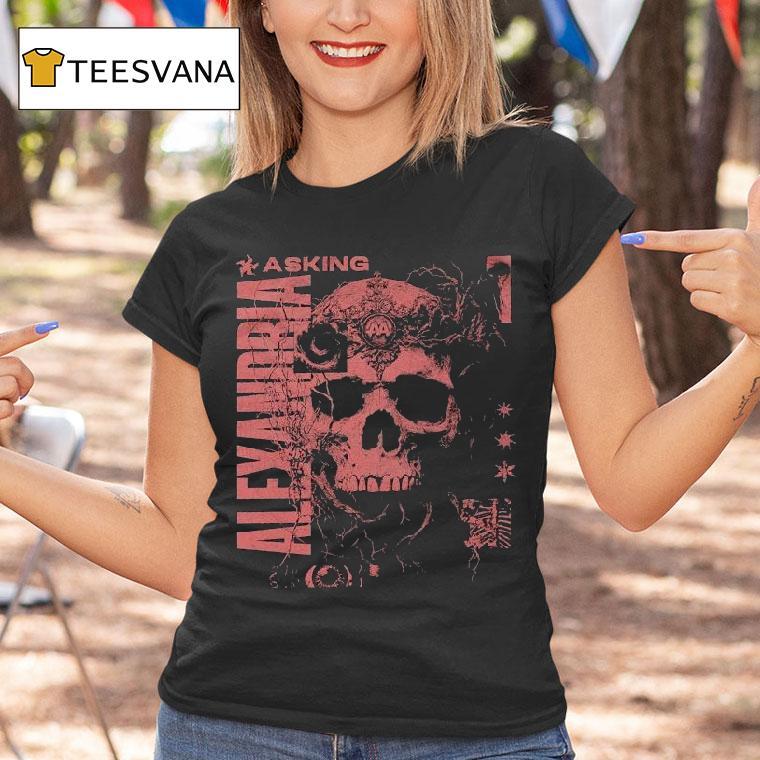 Asking Alexandria Let The Dead Take Me Skull Shirt
