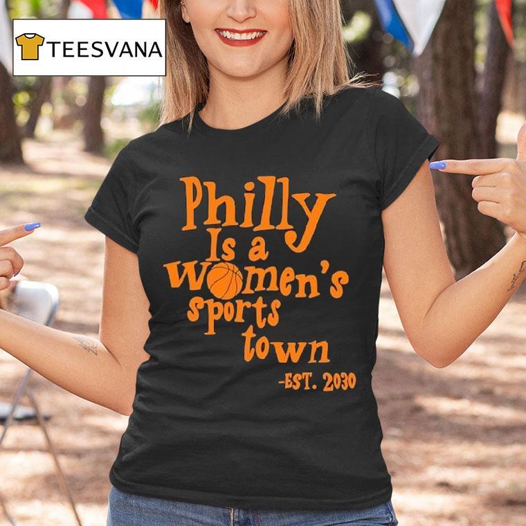 Aubrey Plaza Wearing Philly Is A Women's Sports Town Est 2030 Shirt
