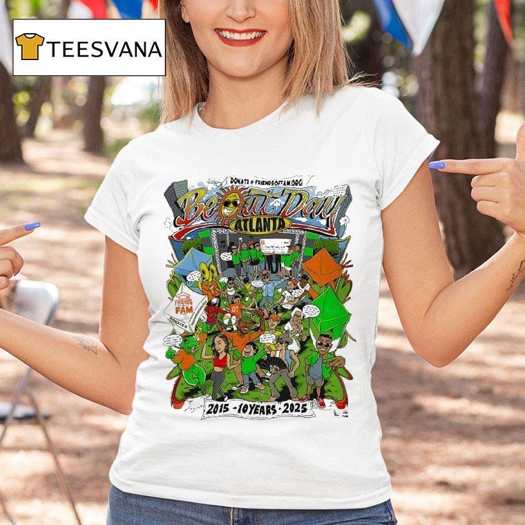 Be Out Day Atlanta 2025 10 Year Anniversary Colorful Event Shirt