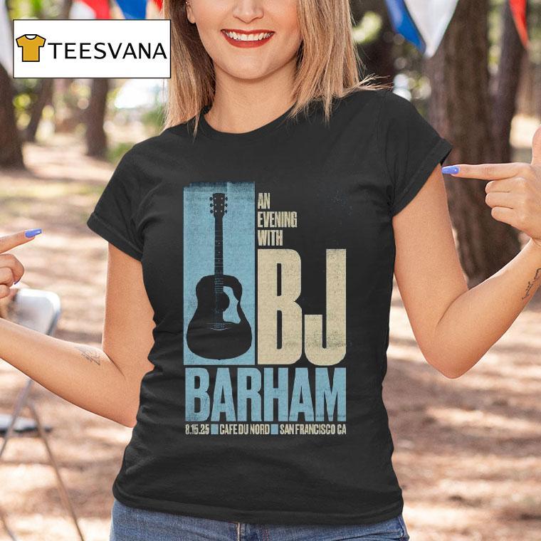 Bj Barham San Francisco Ca August 15 2025 Event Guitar Shirt