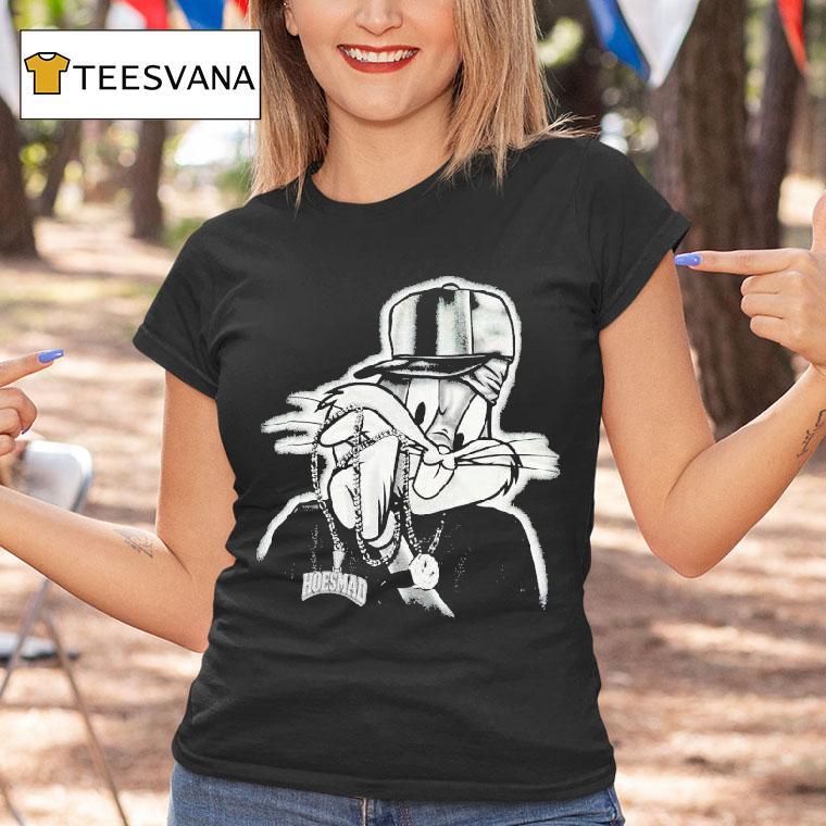 Bugs Bunny Hoesmad Rhinestone Looney Tunes Shirt